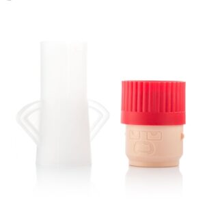 innovagoods fuming chef limpiador de microondas polipropileno uso con agua y vinagre facil de limpiar indicador de nivel 6.5x15.5x11cm color blanco