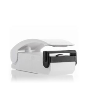 innovagoods selladora de bolsas con iman sellado hermetico prolonga la conservacion de alimentos funciona con pilas portatil 9.5x4x4cm color blanco