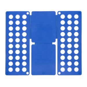innovagoods doblador de ropa polipropileno plegable uso sencillo compacto 24x59x1cm color azul