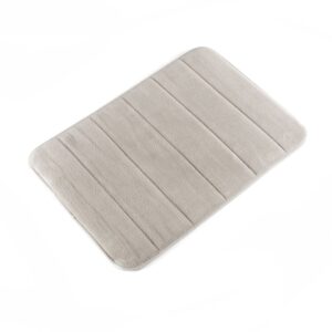innovagoods alfombra de aseo viscoelastica antideslizante superabsorbente facil limpieza 55x40x1cm color blanco