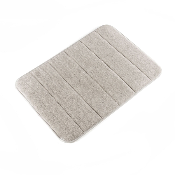 innovagoods alfombra de aseo viscoelastica antideslizante superabsorbente facil limpieza 55x40x1cm color blanco