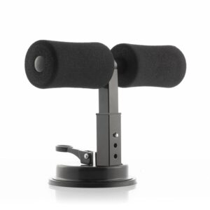 innovagoods coreup barra de sujecion para abdominales con ventosa altura ajustable uso en interior guia de ejercicios soporta hasta 100kg compacta y portatil color negro