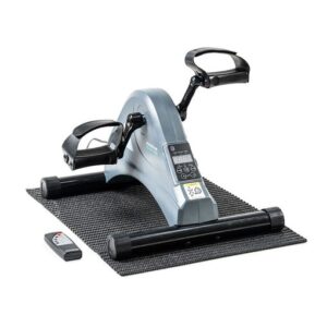innovagoods velora 3000 pedaleador electrico asistido pedaleo bidireccional lcd multifuncion mando a distancia esterilla antideslizante soporta 100kg color gris y negro