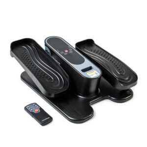 innovagoods velora 4000 mini eliptica electrica mando a distancia 5 velocidades 3 programas automaticos pedaleo bidireccional pantalla lcd color gris y negro