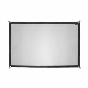 innovagoods petinu red de seguridad para mascotas facil de instalar resistente y duradera multiposicion incluye colgadores adhesivos 3m 112x73cm color negro
