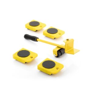 innovagoods heaveasy herramienta de elevacion y transporte de cargas hasta 200kg ruedas 360º mango antideslizante multifuncion incluye instrucciones 35x9x10cm color amarillo