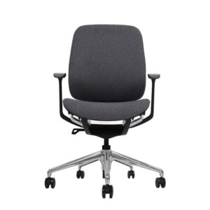 cromad zenith collection silla de oficina piston de gas de grado 4 respaldo ergonomico reposabrazos ajustables color negro