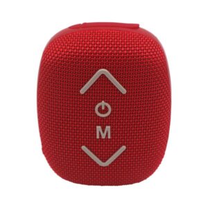 coolsound riderbeat altavoz bluetooth true wireless 7w autonomia hasta 3h usb, microsd y aux funcion manos libres radio fm soporte para manillar color rojo