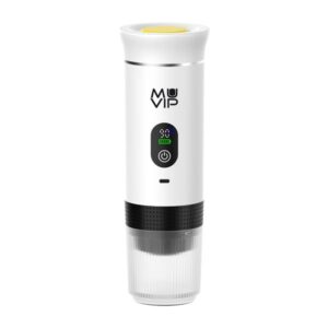 muvip xpresscup cafetera portatil compatible con cafe molido y capsulas dg y ns presion de 20 bares modo caliente y frio color blanco