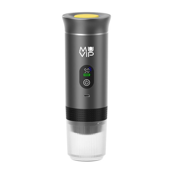 muvip xpresscup cafetera portatil compatible con cafe molido y capsulas dg y ns presion de 20 bares modo caliente y frio color gris
