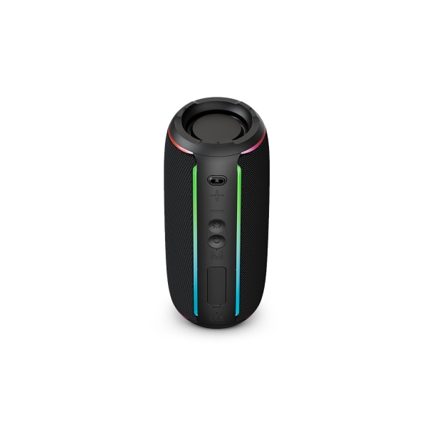 spc orbital glow altavoz bluetooth portatil 25w true wireless 20 horas autonomia led con diferentes ritmos