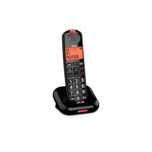 spc comfort kairo telefono fijo inalambrico dect pantalla iluminada 5 funciones antispam teclas grandes xl manos libres color negro