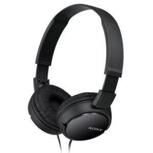 sony mdr zx110b auriculares con microfono integrado diadema ajustable auriculares giratorios color negro