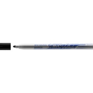 bic velleda 1721 rotulador para pizarra punta fina trazo de 1.5mm borrado optimo color negro