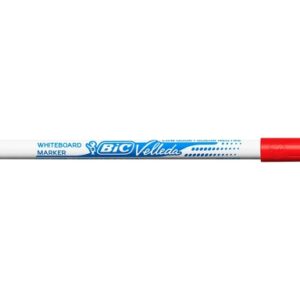 bic velleda 1721 rotulador para pizarra punta fina trazo de 1.5mm borrado optimo color rojo