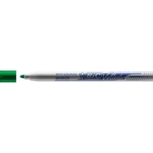 bic velleda 1721 rotulador para pizarra punta fina trazo de 1.5mm borrado optimo color verde