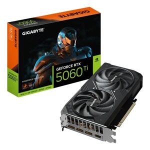 gigabyte geforce rtx 5060 ti tarjeta grafica windforce max oc 8gb gddr7 3x dp, hdmi