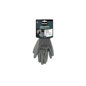 cegasa centurion guantes de trabajo talla 8 fabricados en nylon con recubimiento de nitrilo en palma y dedos color gris