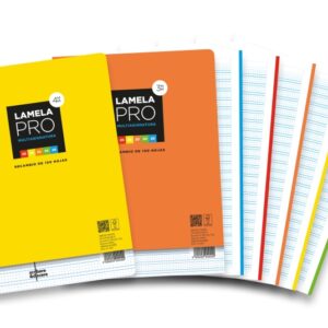 lamela pro recambio multitarea de 100 hojas de 90g/m2 formato a4 pauta cuadrovia de 4mm papel offset blanco extra certificacion pefc