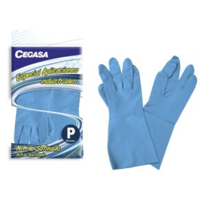 cegasa guantes de nitrilo talla p 6 6 1/2 especial aplicaciones industriales color azul