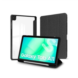 subblim clear shock funda para samsung galaxy tab a11 8,7" antigolpes funcion atril color negro