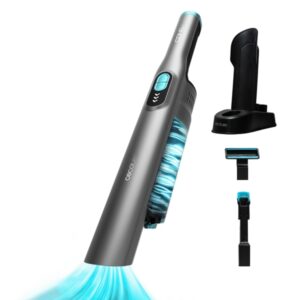 cecotec conga rockstar micro+ aspiradora de mano potencia 200w autonomia hasta 40min succion hasta 20kpa ergonomico incluye accesorios color gris oscuro