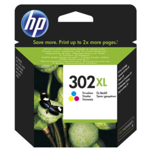 hp 302xl color cartucho de tinta original f6u67ae