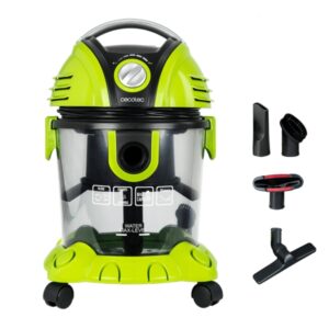 cecotec wet and dry t aspiradora de trineo para solidos y liquidos potencia 1200w deposito de 15l incluye accesorios radio de accion hasta 7m color verde