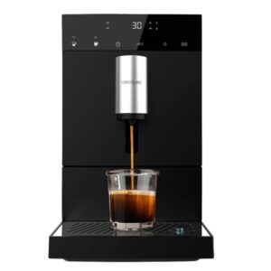 cecotec cremmaet commpact cafetera espresso automatica presion 19bar deposito de 1.1l molinillo conico pantalla tactil termoblock limpieza automatica color negro