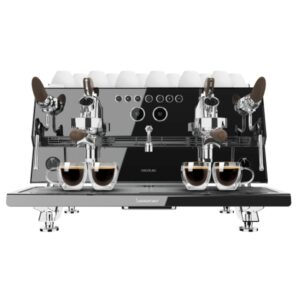 cecotec baristeo gastro dark cafetera espresso profesional doble 3150w calientatazas presion 9bar temperatura regulable vaporizador portafiltro profesional 58mm color gris oscuro