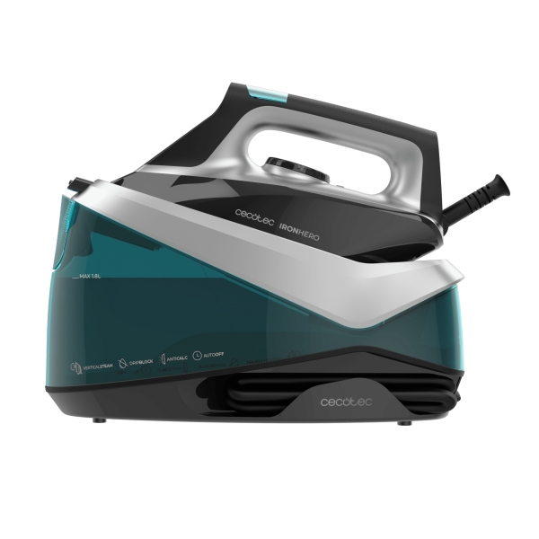 cecotec ironhero h 2800 station centro de planchado potencia 2800w sistema antical vapor continuo 135g/min golpe de vapor 360g/min temperatura regulable punta de precision color blanco
