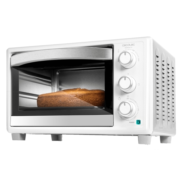 cecotec bake and toast 2300 white horno de sobremesa potencia 1500w capacidad 23l temperatura regulable puerta con doble cristal color blanco