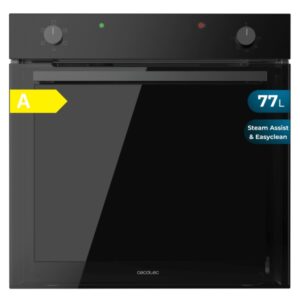 cecotec bolero hexa c126001 glass black a horno convencional integrable potencia 2800w capacidad 77l puerta de cristal doble 5 funciones color negro