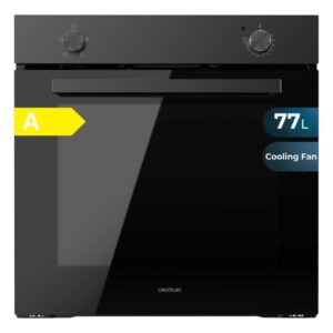 cecotec bolero hexa c126000 dark inox a horno convencional integrable potencia 2800w capacidad 77l temperatura regulable puerta triple de cristal 4 funciones color negro