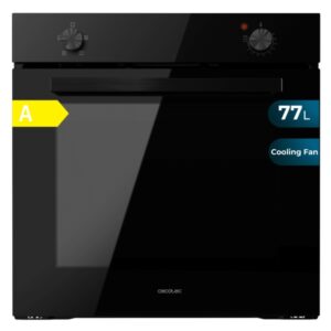 cecotec bolero hexa c126000 black a horno convencional integrable potencia 2800w capacidad 77l temperatura regulable puerta triple de cristal 4 funciones color negro