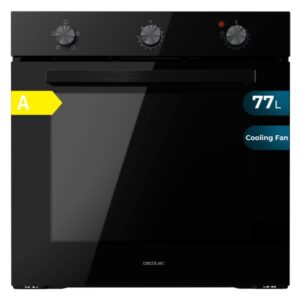 cecotec bolero hexa c136000 glass black time a horno integrable potencia 2800w capacidad 77l temperatura regulable puerta triple de cristal 4 funciones color negro