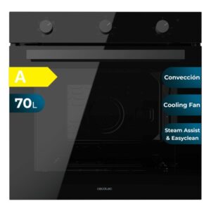 cecotec bolero hexa m236000 glass black time a horno integrable potencia 2800w capacidad 70l puerta triple de cristal 6 funciones color negro