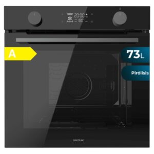 cecotec bolero hexa p526000 glass black a horno pirolitico integrable potencia 2800w capacidad 73l puerta cuadruple de cristal 9 funciones color negro