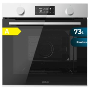 cecotec bolero hexa p526000 line a horno pirolitico integrable potencia 2800w capacidad 73l puerta cuadruple de cristal 9 funciones color negro y plateado