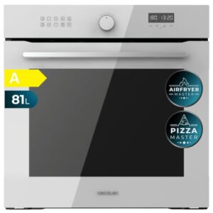 cecotec bolero hexa af316000 glass white a horno integrable capacidad 81l temperatura regulable piedra para pizzas de 35cm guias telescopicas pantalla tactil 11 funciones color blanco