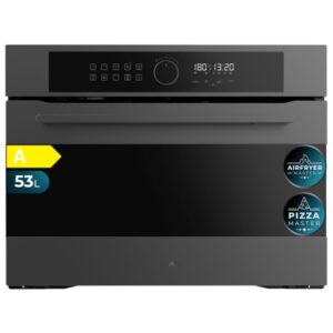 cecotec bolero hexa af314500 matt a horno integrable capacidad 53l temperatura regulable piedra para pizzas de 35cm guias telescopicas pantalla tactil 11 funciones color gris oscuro