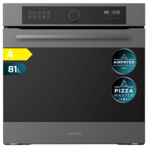 cecotec bolero hexa af316000 matt a horno integrable capacidad 81l temperatura regulable piedra para pizzas de 35cm guias telescopicas pantalla tactil 11 funciones color gris oscuro