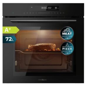 cecotec bolero hexa sm406000 glass black a+ horno integrable con microondas 2900w capacidad 72l temperatura regulable acero inoxidable guias telescopicas pantalla tactil color negro