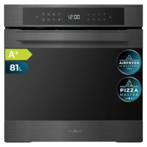 cecotec bolero hexa p506000 matt connected a+ horno pirolitico integrable de 35cm capacidad 81l guias telescopicas 11 funciones color gris oscuro