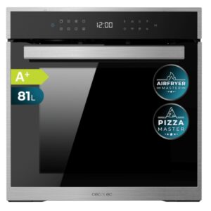 cecotec bolero hexa p506000 edge a+ horno pirolitico integrable de 35cm capacidad 81l capacidad 81l guias telescopicas 11 funciones color negro