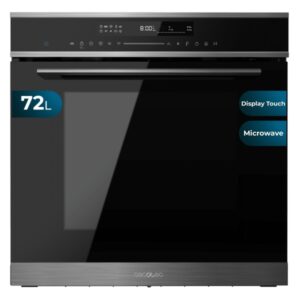 cecotec bolero hexa mwo706000 line horno integrable con microondas 2880w capacidad 72l temperatura regulable control tactil bloqueo de seguridad pantalla tactil 13 funciones color negro