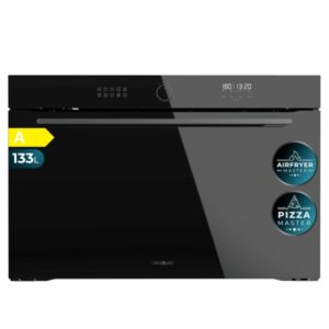 cecotec bolero hexa af319000 glass black a horno integrable capacidad 133l temperatura regulable piedra para pizzas de 35cm guias telescopicas pantalla tactil 11 funciones color negro