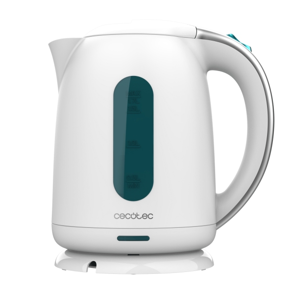 cecotec thermosense 180 white hervidor de agua de 1.7l potencia 2200w libre de bpa base 360º independiente filtro antical apagado automatico color blanco