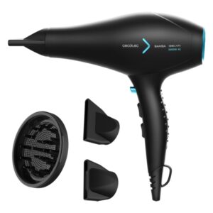 cecotec ionicare 5350 powershine ice secador de pelo potencia 2600w tecnologia con iones temperatura regulable 2 concentradores difusor velocidad ajustable cable de 3m color negro