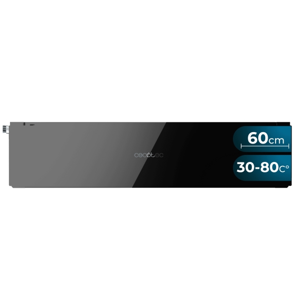 cecotec bolero hexa wd glass black calientaplatos integrable de 60cm temperatura regulable alfombra antideslizante color negro